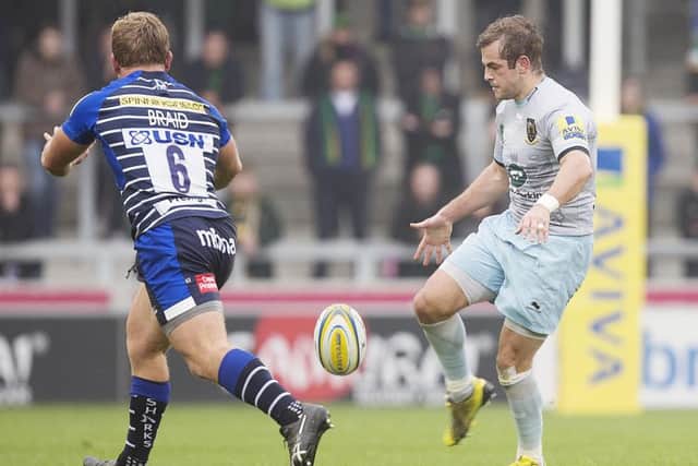 Stephen Myler is focusing on Saints' successes against Saracens ahead of Saturday's meeting between the sides (picture: Kirsty Edmonds)