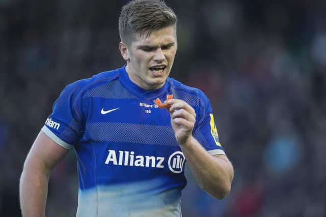 Owen Farrell was not punished for pushing Tom Wood in the face (picture: Kirsty Edmonds)