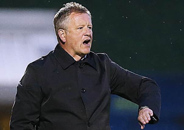 HAPPY WITH THE WIN - Cobblers boss Chris Wilder