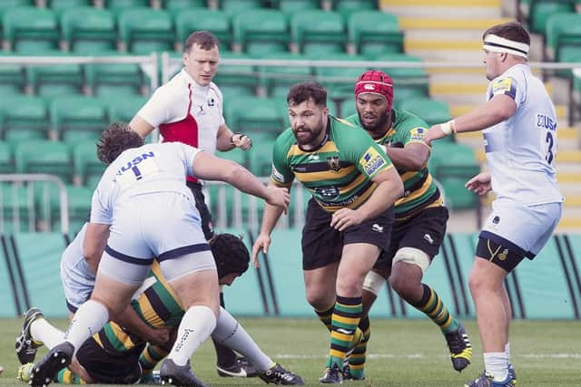Alex Corbisiero has not played since featuring in this pre-season friendly against Worcester (picture: Kirsty Edmonds)