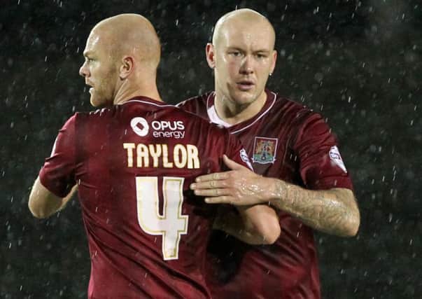 JOB DONE - Ryan Cresswell and Jason Taylor following Saturday's win over Yeovil Town (Pictures: Sharon Lucey)