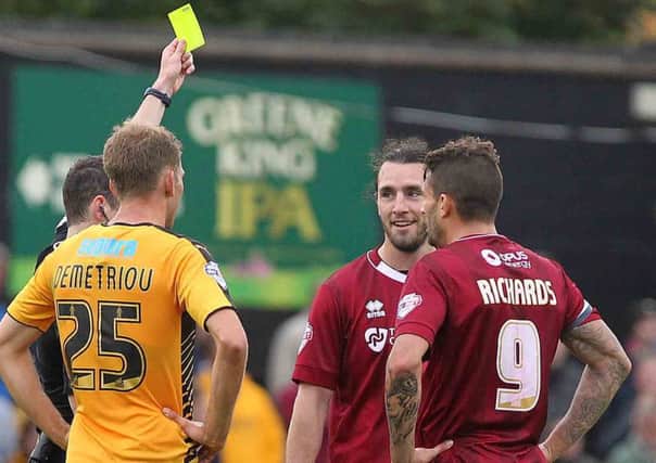 SUSPENDED - John-Joe O'Toole misses the FA Cup clash with Northwich after picking up his fifth booking of the season