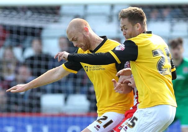 TOGETHER AGAIN? - Jason Taylor and Joel Byrom could be lining up together in the centre of midfield for Saturday's FA Cup second round clash with Northwich