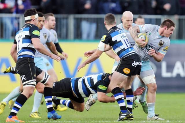 Teimana Harrison impressed for Saints at Bath (picture: Kirsty Edmonds)
