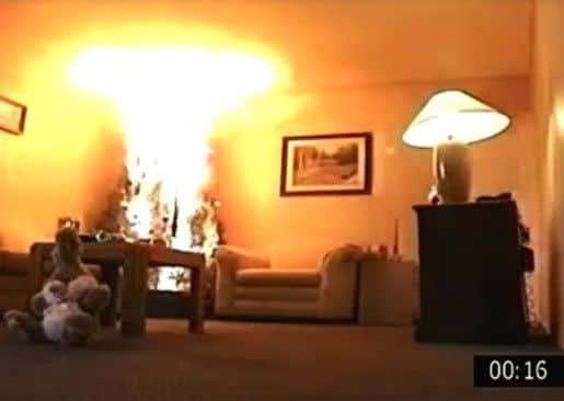 Warning over Christmas tree fires