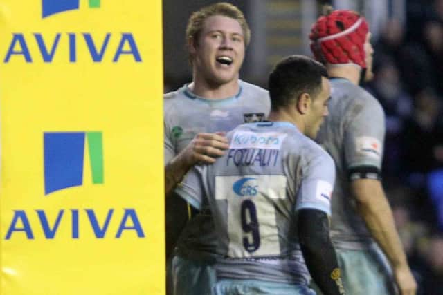 Teimana Harrison and Kahn Fotuali'i were the main positives for Saints at the Madejski Stadium (pictures: Sharon Lucey)