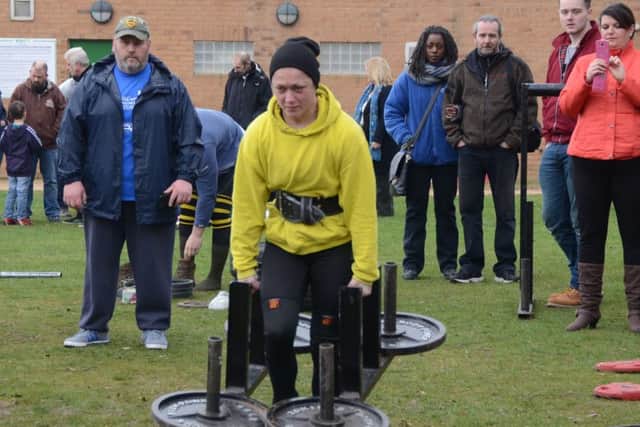 Last year's winner, powerlifter Faye Jordan