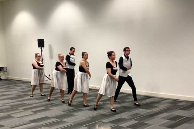 Dance with a Difference performing at the BGT open auditions in London.