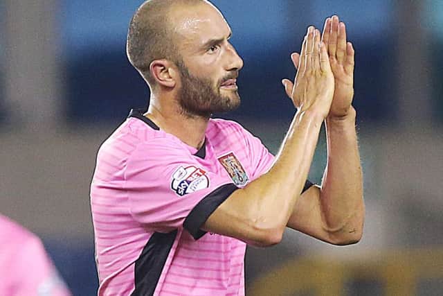 ON HIS WAY? - Chris Hackett is in talks with another league two club