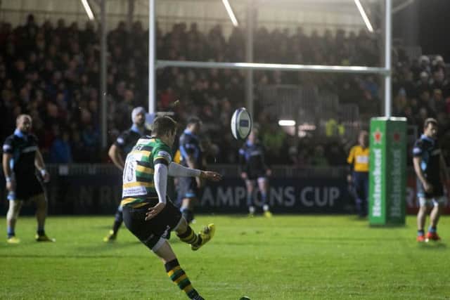 Stephen Myler booted Saints to victory at Glasgow in November