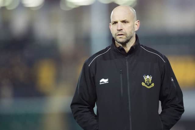 Saints boss Jim Mallinder saw his son score the winning try