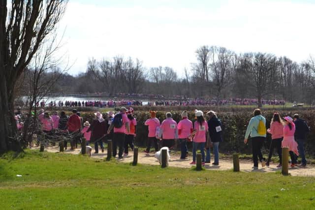 The Crazy Hats walk at Wicksteed Park in 2015
