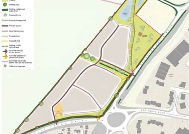 Gladman Developments Limited wants to build the houses and a 200 sq metre supermarket on land off Holly Lodge Drive in Boughton.