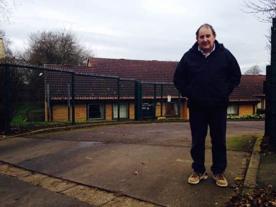 Colin Horton outside Southfields Care Home, where his 92-year-old mother currently lives.