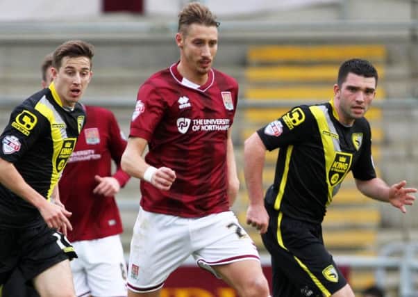 IMMEDIATE IMPACT - Lee Martin was impressive in his home debut for the Cobblers on Saturday