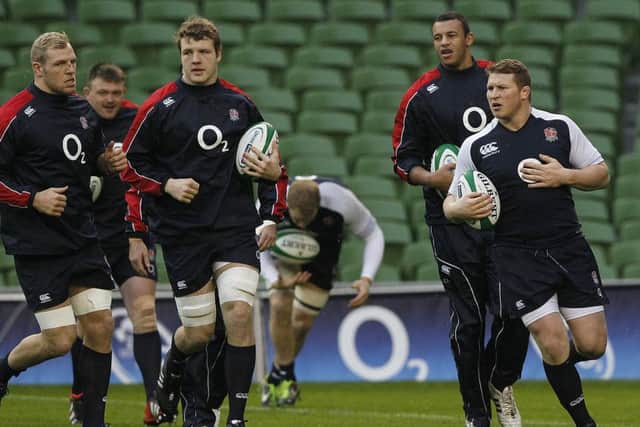 James Haskell (far left) has supported the decision to appoint Dylan Hartley (right) England captain