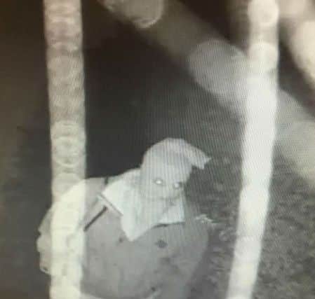 Three suspected burglars were caught on the CCTV of a house in Northampton