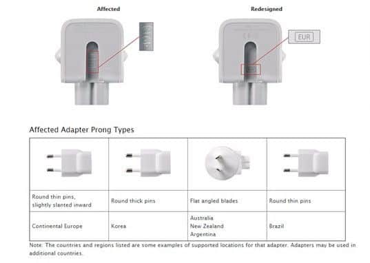 Apple is offering free exchanges to affected users