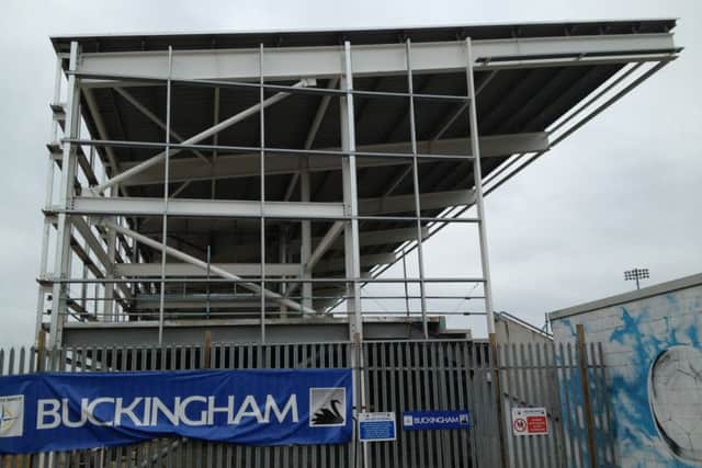 The East Stand at Sixfields.