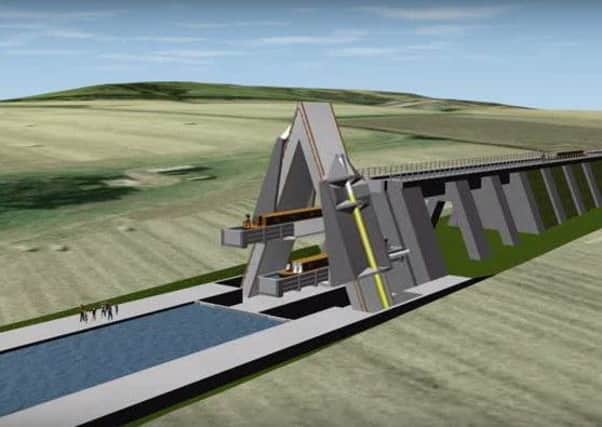 A computer design of how the narrowboat lift may look