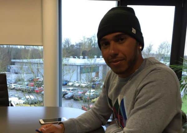 Lewis Hamilton wrote a letter back to a pupil at Earls Barton Junior School after he read a story he had written about him