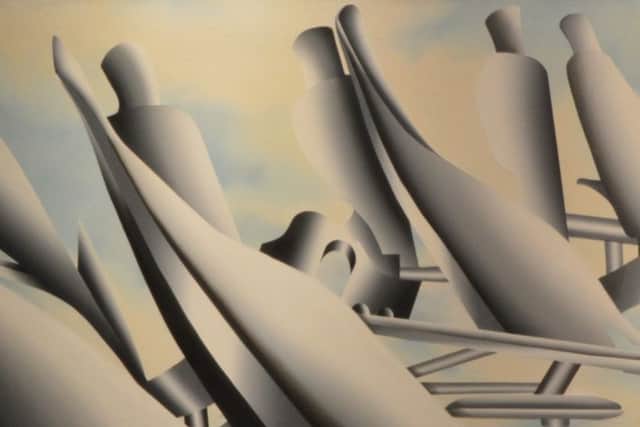 Roberta Booth's Earthworks 2, inspired when she saw a discarded plough in Hertfordshire, has been donated to Northampton's art gallery.
