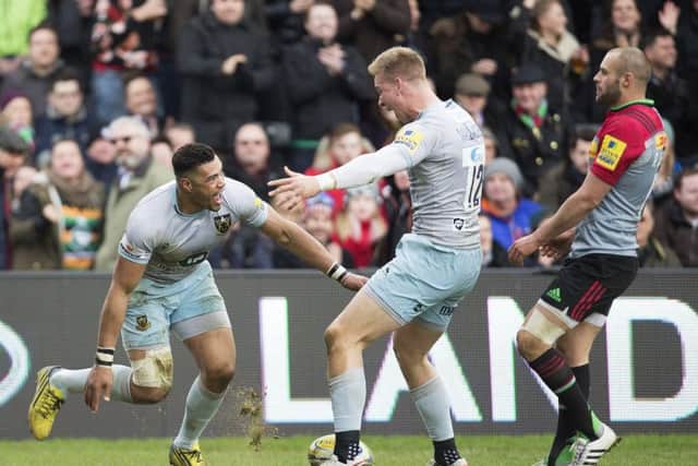 Luther Burrell and Harry Mallinder were in brilliant form for Saints on Saturday (picture: Kirsty Edmonds)