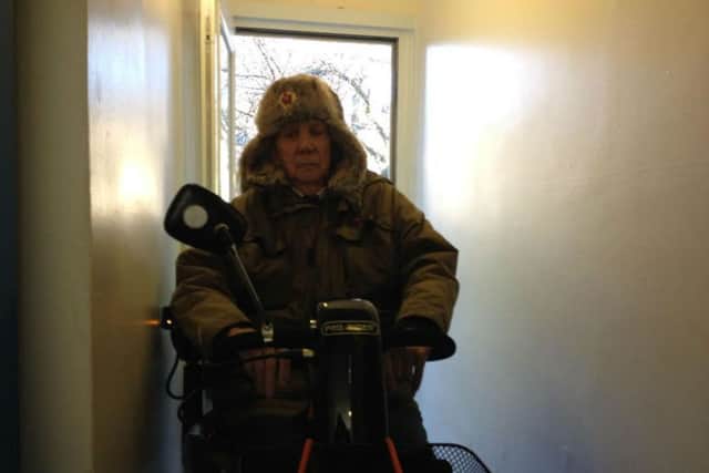 Peter Drinkwater has been told he must remove his mobility scooter from a hallway as it is a 'fire hazard'
