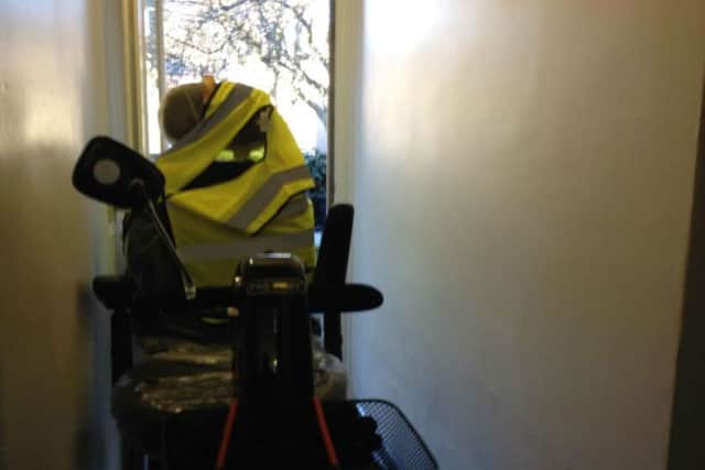 A mobility scooter owned by Peter Drinkwater, aged 87, has been deemed a 'fire risk' by Northampton Partnership Homes