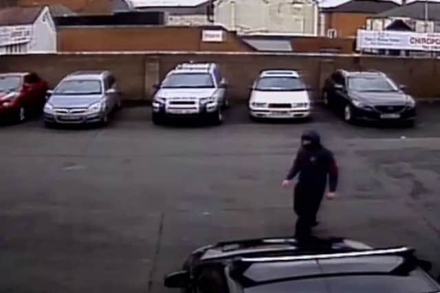 Police would like to speak to this man in connection with an attempted robbery in St Edmunds Road in Northampton town centre.