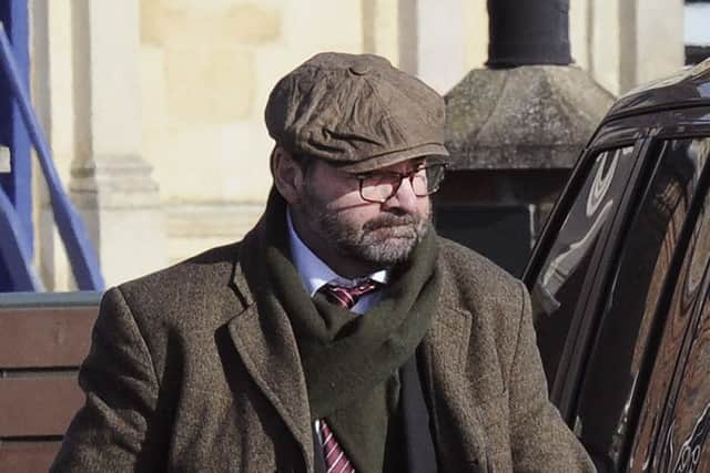 Brendan Coyle after his court appearance for drink-driving
