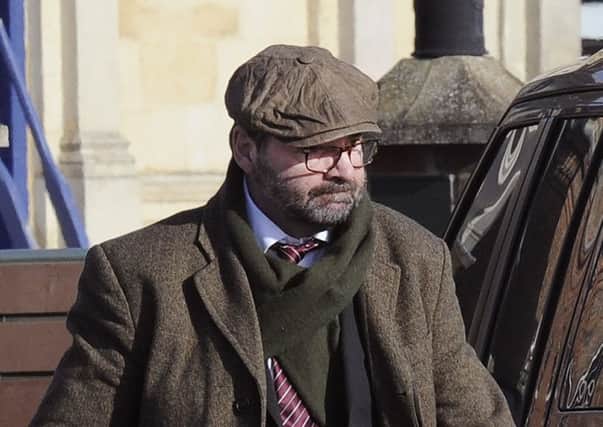 Brendan Coyle after his court appearance for drink-driving