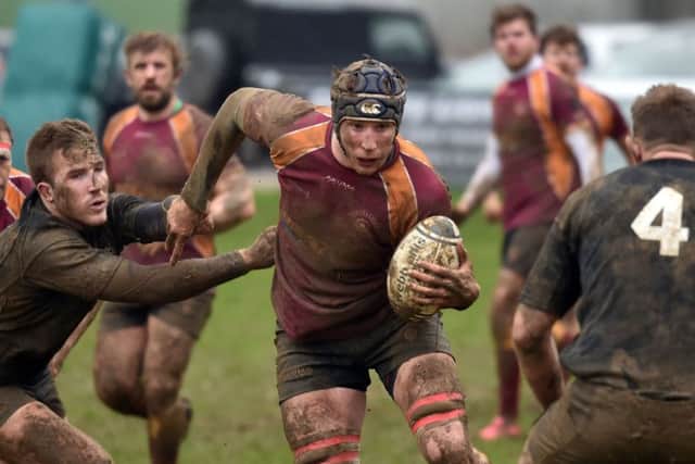 ON THE CHARGE - action from Towcestrians' win over Daventry (Pictures: Dave Ikin)