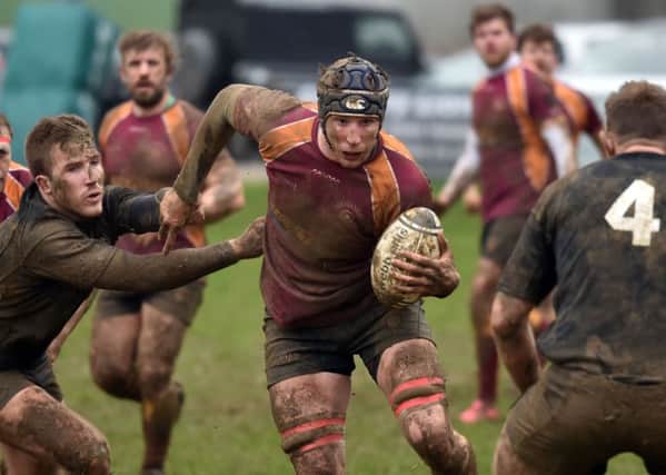 ON THE CHARGE - action from Towcestrians' win over Daventry (Pictures: Dave Ikin)