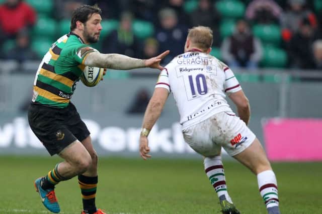 Ben Foden's Saints swatted Shane Geraghty's Irish away at the Gardens (picture: Sharon Lucey)