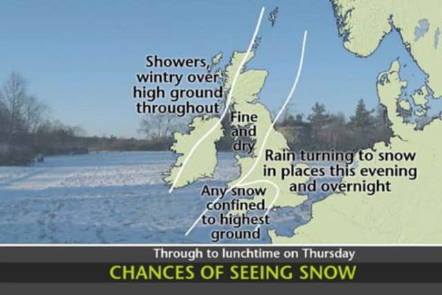 A yellow weather warning has been issued for Northamptonshire tonight.