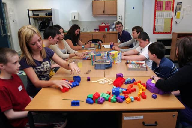 Editorial image shows a
Guideposts session at Northgate School. The charity has been running for 40 years.