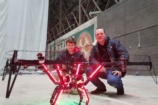 Simon and Rory Tooley are set to feature their drone flying skills in a new CBBC show this morning.