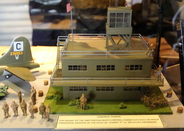 The official opening of the new wing at Sywell Aviation Museum, Sywell Aerodrome. 
A model of the Snetterton Heath control tower built by Philip Jorgensen, nephew of the pilot of 'Stingy' 1st Lt. Nicholas Jorgensen. ENGNNL00120120704144908