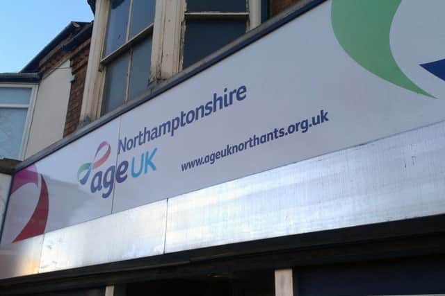 The Age UK charity shop in Stamford Road, Kettering
