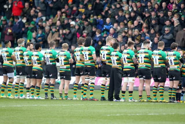 Saints V Worcester Warriors.
A minute's applause in memory of India Chipchase. NNL-160229-033856009