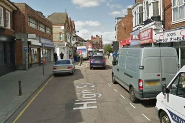 A man was attacked outside the Luvly Jubbly takeaway restaurant in Rushden High Street Google Image