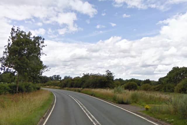 The A5 looking north close to where the collision happened