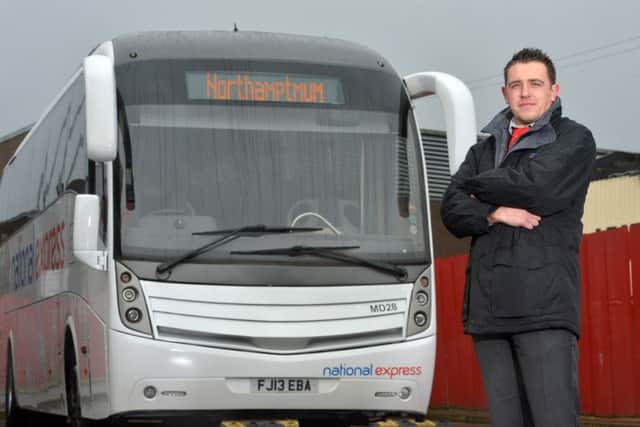 National Express is renaming Northampton bound buses as "Northamptmum" to celebrate Mother's Day. Picture by Adam Fradgley. live
