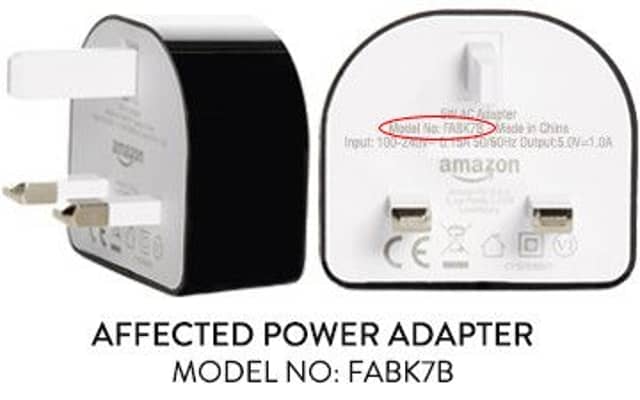 The faulty kindle adapter in question