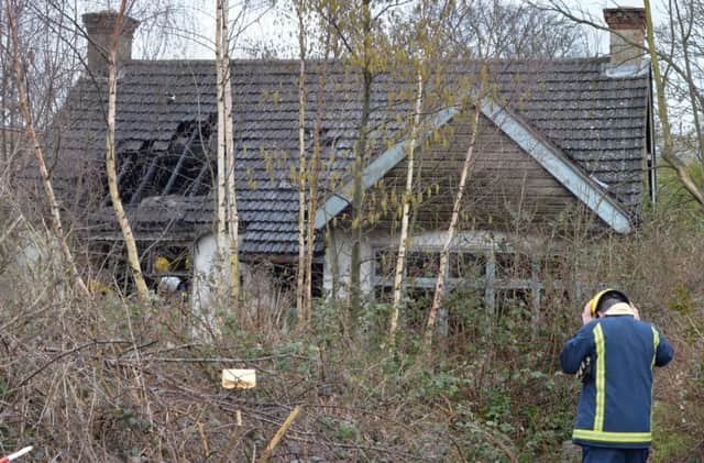 A fire gutted a derelict bungalow in Booth earlier this month. Police say the blaze was started deliberately.