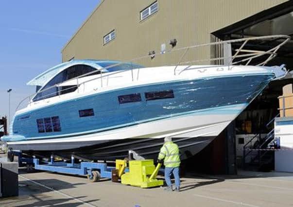 The first boat off the production line by Fairline Yachts