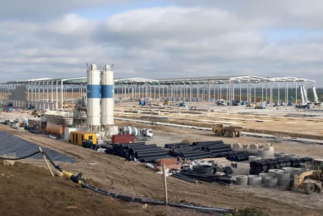 Work on the new distribution centre for Primark at Islip earlier this year