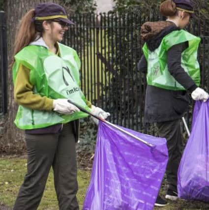 Staff from McDonald's in London Road, Wellingborough, taking part in the litter pick