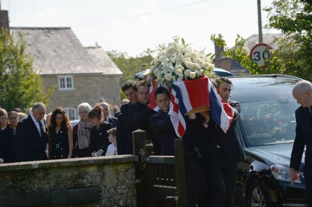 Justin Wilson's funeral last September